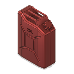 Jerry can 20 V1.png Jerry can Fuel can TRX4 SCX10 K5 RC4WD scale rc